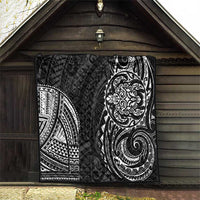 Polynesian Turtle Tribal Tattoo Quilt Black Style LT9 - Polynesian Pride