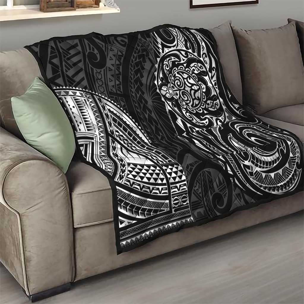 Polynesian Turtle Tribal Tattoo Quilt Black Style LT9 - Polynesian Pride