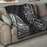 Polynesian Turtle Tribal Tattoo Quilt Black Style LT9 - Polynesian Pride