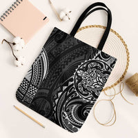 Polynesian Turtle Tribal Tattoo Tote Bag Black Style - Polynesian Pride