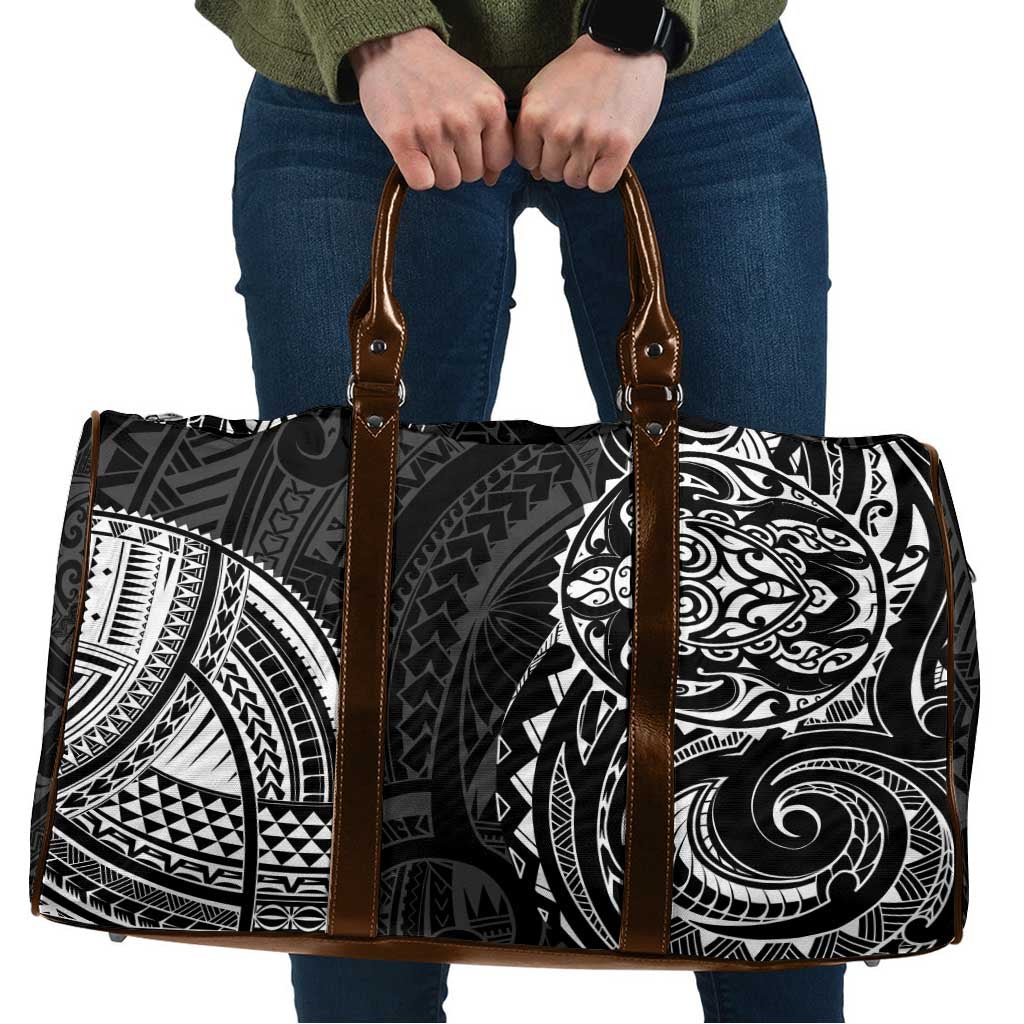 Polynesian Turtle Tribal Tattoo Travel Bag Black Style LT9 Black - Polynesian Pride