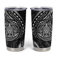 Polynesian Turtle Tribal Tattoo Tumbler Cup Black Style