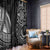 Polynesian Turtle Tribal Tattoo Window Curtain Black Style