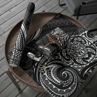 Polynesian Turtle Tribal Tattoo Wrapping Paper Black Style - Polynesian Pride