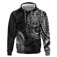 Polynesian Turtle Tribal Tattoo Zip Hoodie Black Style LT9 Pullover Hoodie Black - Polynesian Pride