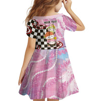 Personalized Japanese Kawaii Sushi Roll Family Matching Long Sleeve Bodycon Dress and Hawaiian Shirt Wagara Palaka Pattern