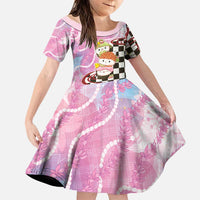 Personalized Japanese Kawaii Sushi Roll Family Matching Mermaid Dress and Hawaiian Shirt Wagara Palaka Pattern