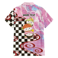 Personalized Japanese Kawaii Sushi Roll Family Matching Mermaid Dress and Hawaiian Shirt Wagara Palaka Pattern