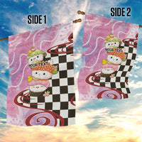 Personalized Japanese Kawaii Sushi Roll Garden Flag Wagara Palaka Pattern