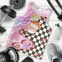 Personalized Japanese Kawaii Sushi Roll Men Tank Top Wagara Palaka Pattern