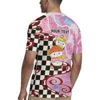 Personalized Japanese Kawaii Sushi Roll Rugby Jersey Wagara Palaka Pattern