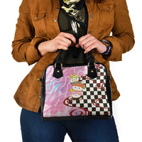 Personalized Japanese Kawaii Sushi Roll Shoulder Handbag Wagara Palaka Pattern