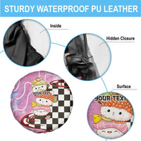 Personalized Japanese Kawaii Sushi Roll Spare Tire Cover Wagara Palaka Pattern