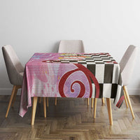 Personalized Japanese Kawaii Sushi Roll Tablecloth Wagara Palaka Pattern