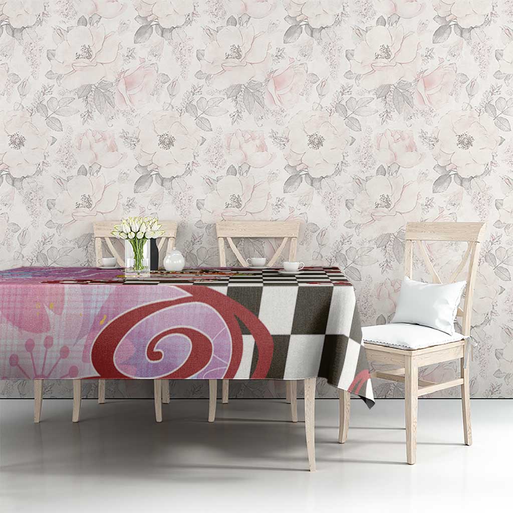 Personalized Japanese Kawaii Sushi Roll Tablecloth Wagara Palaka Pattern