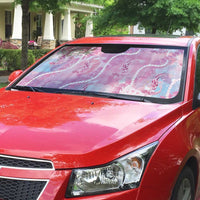 Japanese Koi Fish Auto Sun Shade Pink Wagara Palaka Honohono Pikake Lei
