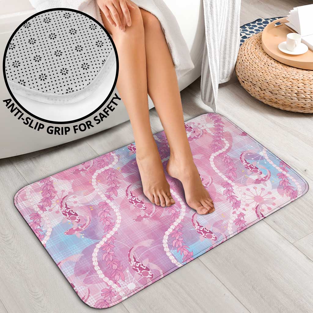 Japanese Koi Fish Bathroom Set Pink Wagara Palaka Honohono Pikake Lei
