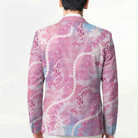 Japanese Koi Fish Blazer Pink Wagara Palaka Honohono Pikake Lei