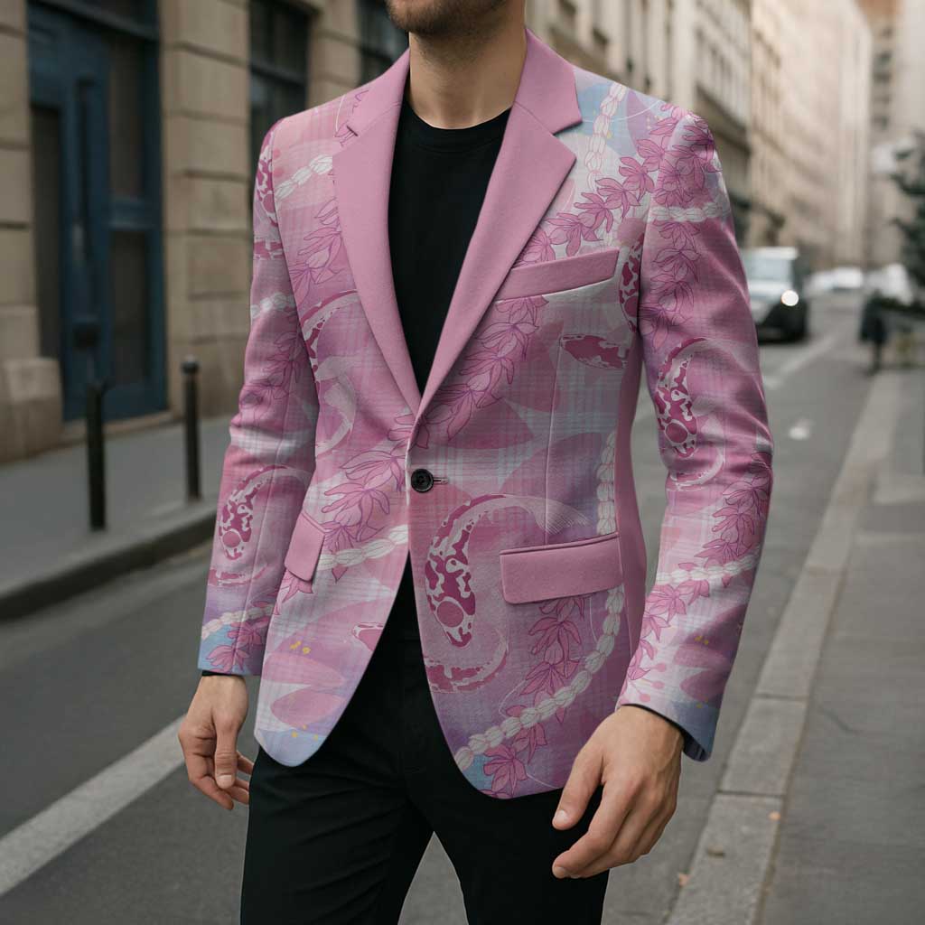 Japanese Koi Fish Blazer Pink Wagara Palaka Honohono Pikake Lei