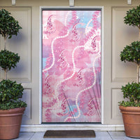 Japanese Koi Fish Door Cover Pink Wagara Palaka Honohono Pikake Lei