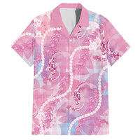 Japanese Koi Fish Hawaiian Shirt Pink Wagara Palaka Honohono Pikake Lei LT9 Pink - Polynesian Pride