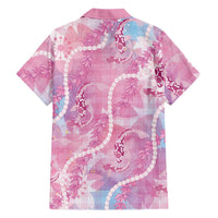 Japanese Koi Fish Hawaiian Shirt Pink Wagara Palaka Honohono Pikake Lei LT9 - Polynesian Pride
