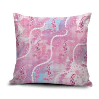 Japanese Koi Fish Pillow Cover Pink Wagara Palaka Honohono Pikake Lei