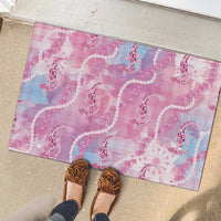 Japanese Koi Fish Rubber Doormat Pink Wagara Palaka Honohono Pikake Lei