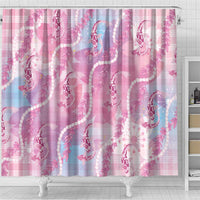 Japanese Koi Fish Shower Curtain Pink Wagara Palaka Honohono Pikake Lei