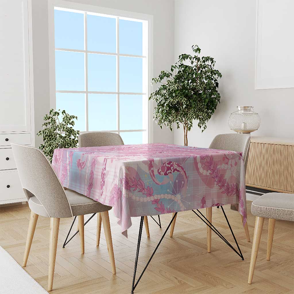 Japanese Koi Fish Tablecloth Pink Wagara Palaka Honohono Pikake Lei