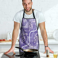 Japanese Koi Fish Apron Purple Wagara Palaka Honohono Pikake Lei