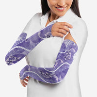 Japanese Koi Fish Arm Sleeves Purple Wagara Palaka Honohono Pikake Lei