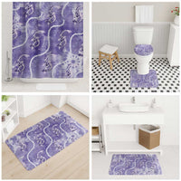 Japanese Koi Fish Bathroom Set Purple Wagara Palaka Honohono Pikake Lei