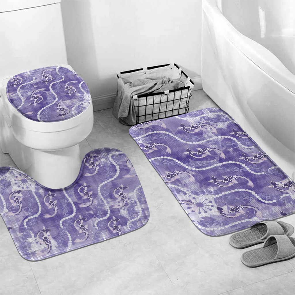 Japanese Koi Fish Bathroom Set Purple Wagara Palaka Honohono Pikake Lei