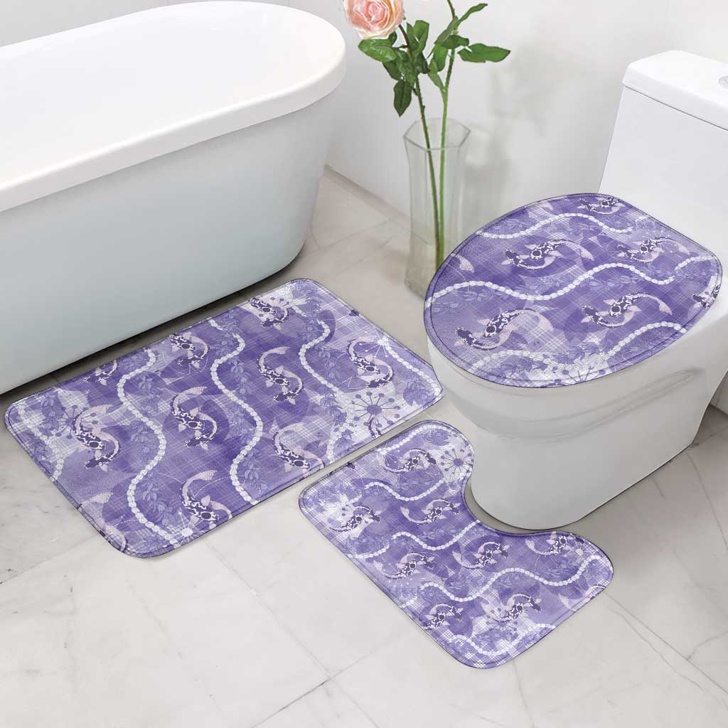 Japanese Koi Fish Bathroom Set Purple Wagara Palaka Honohono Pikake Lei