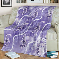 Japanese Koi Fish Blanket Purple Wagara Palaka Honohono Pikake Lei