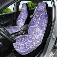Japanese Koi Fish Car Seat Cover Purple Wagara Palaka Honohono Pikake Lei