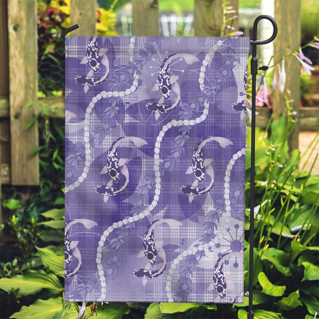 Japanese Koi Fish Garden Flag Purple Wagara Palaka Honohono Pikake Lei