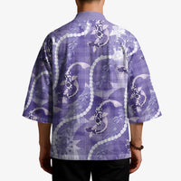 Japanese Koi Fish Kimono Purple Wagara Palaka Honohono Pikake Lei