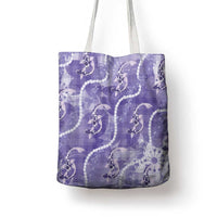Japanese Koi Fish Tote Bag Purple Wagara Palaka Honohono Pikake Lei