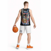 Personalized Japanese Koi Fish Ramen Basketball Jersey Aloha Shark Kakau Pattern