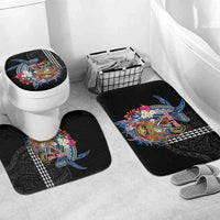 Personalized Japanese Koi Fish Ramen Bathroom Set Aloha Shark Kakau Pattern