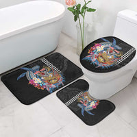 Personalized Japanese Koi Fish Ramen Bathroom Set Aloha Shark Kakau Pattern