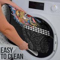 Personalized Japanese Koi Fish Ramen Bathroom Set Aloha Shark Kakau Pattern