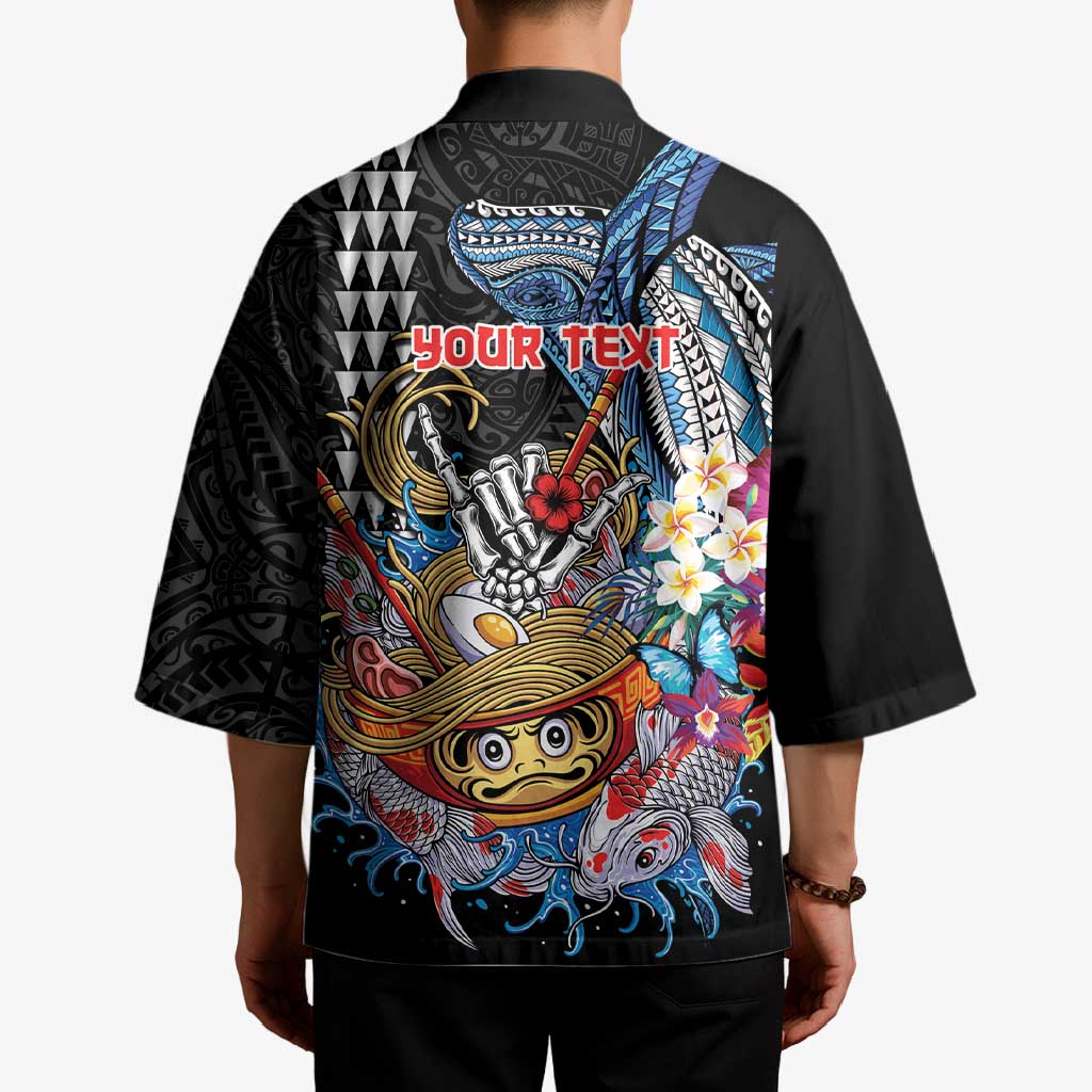Personalized Japanese Koi Fish Ramen Kimono Aloha Shark Kakau Pattern