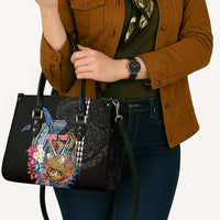 Personalized Japanese Koi Fish Ramen Leather Bag Aloha Shark Kakau Pattern