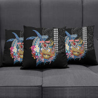 Personalized Japanese Koi Fish Ramen Pillow Cover Aloha Shark Kakau Pattern