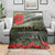ANZAC Day We Remember Blanket Maori Silver Fern Camouflage Motif