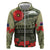 ANZAC Day We Remember Zip Hoodie Maori Silver Fern Camouflage Motif