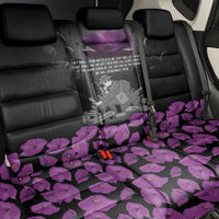 ANZAC Day Remembrance Back Car Seat Cover Purple Poppy We Will Remember Them LT9 - Polynesian Pride